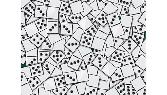 Encontre todos os dominós que estão em branco neste desafio visual em apenas 10 segundos